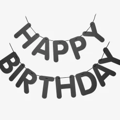 Clearance Rico Design Black Happy Birthday Garland