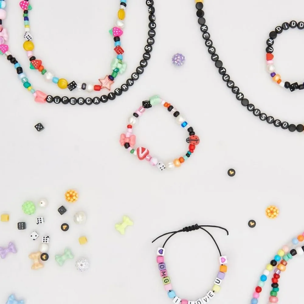 Shop Rico Design Black Letter Beads (165 Pieces)