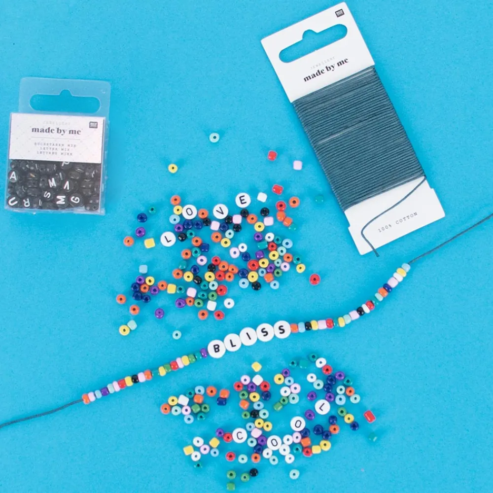 Cheap Rico Design Black Letter Beads (165 Pieces)