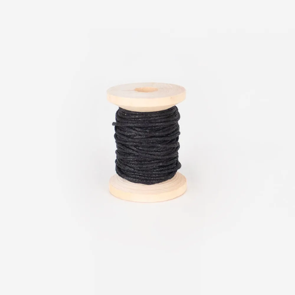 Cheap Graine Créative Black Waxed Cotton Thread