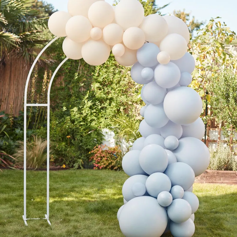 Best Ginger Ray Blue And Nude Balloon Arch