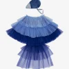 Best Meri Meri Blue Bird Costume: Tulle Cape And Velvet Headpiece And Sequined Fabric