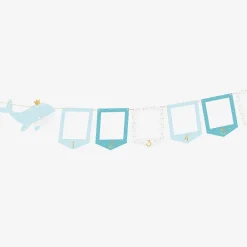 Discount Party Deco Blue Whale Photo Garland