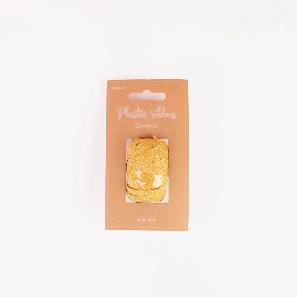 Best Sale Party Deco Bolduc - Glitter Gold
