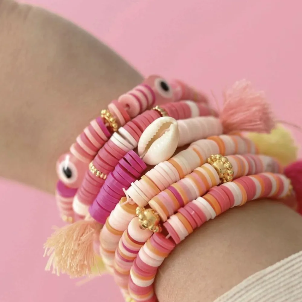 Outlet La petite épicerie Box Of 6Mm Pink Heishi Beads