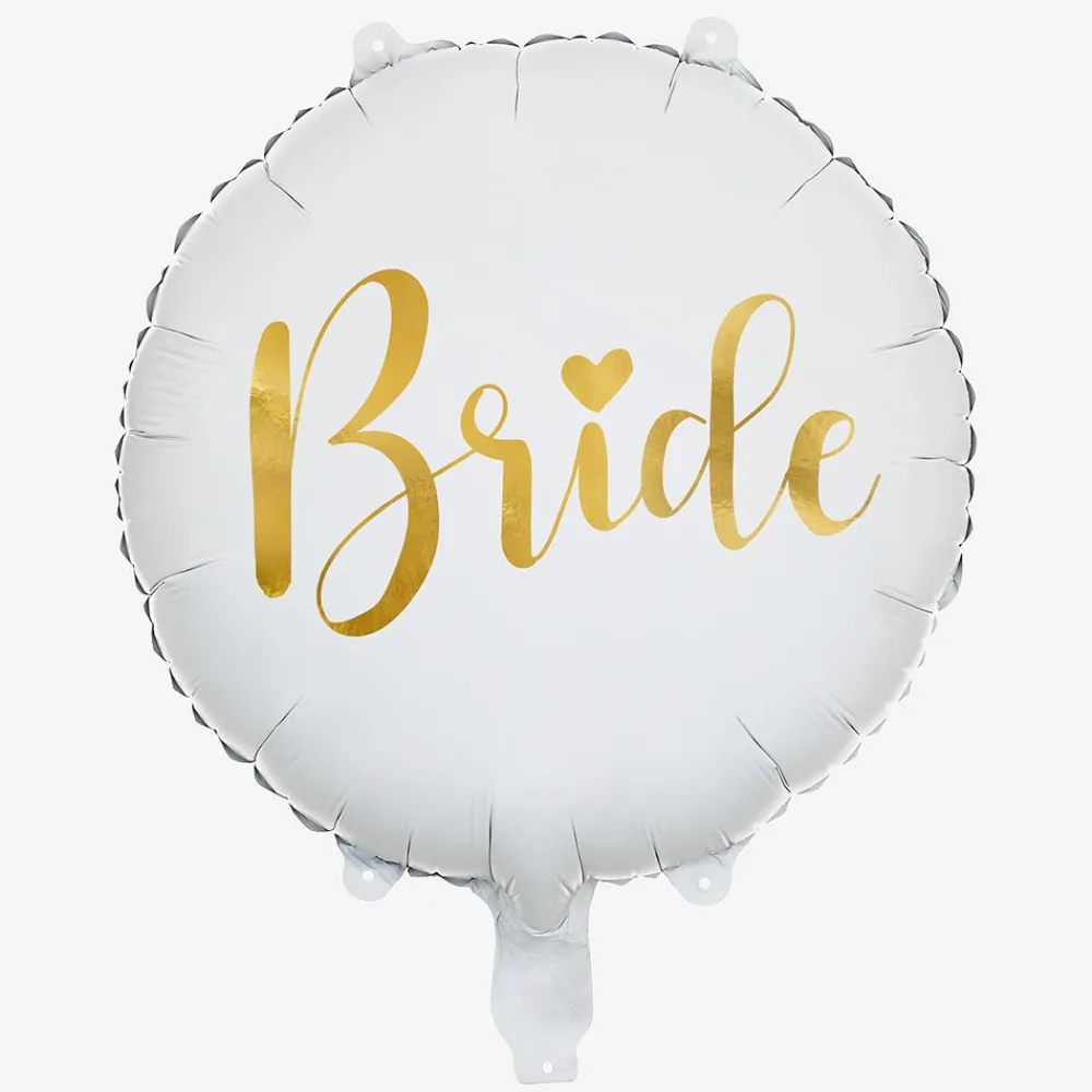 Shop Party Deco Bride Balloon White And Gold