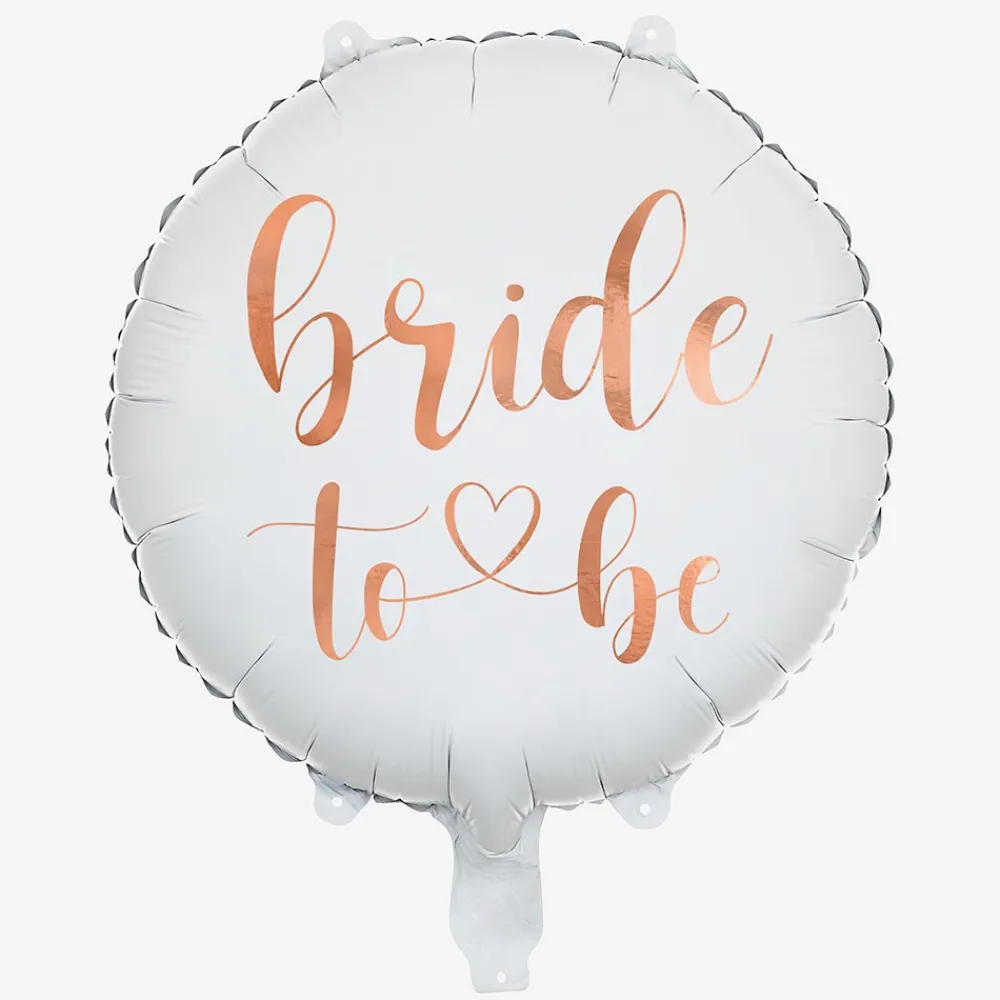 Outlet Party Deco Bride To Be Balloon White And Rose Gold