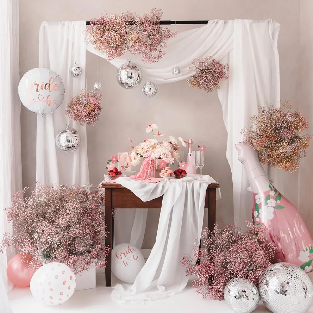 Outlet Party Deco Bride To Be Balloon White And Rose Gold
