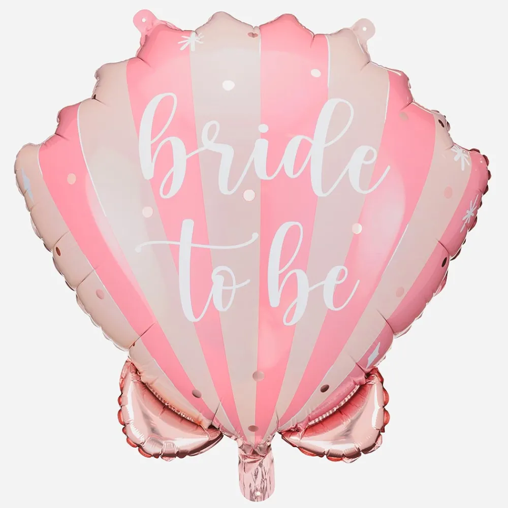 Best Sale Party Deco Bride To Be Seashell Balloon Pink