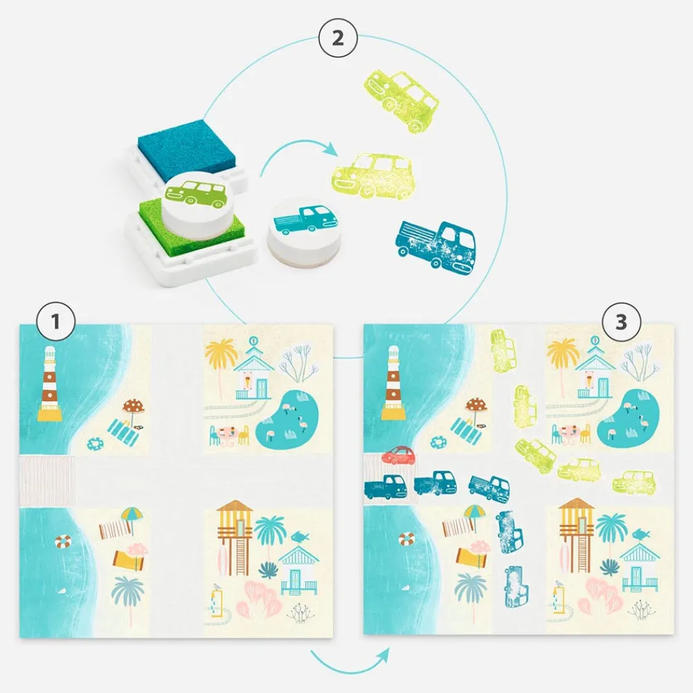 Flash Sale Djeco Buffer Activity: Vehicles