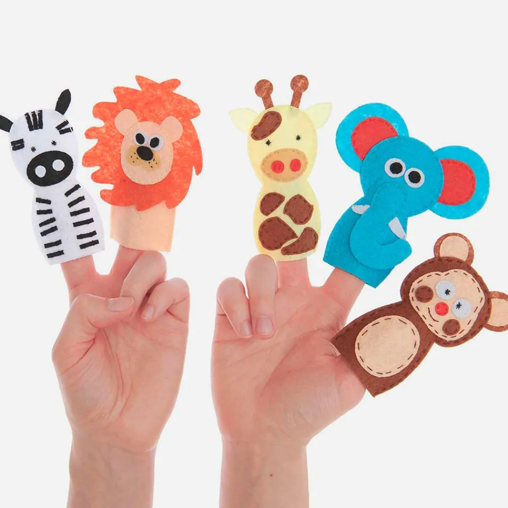 Store Rico Design Buildable Felt Hand Puppet: Wild Animals