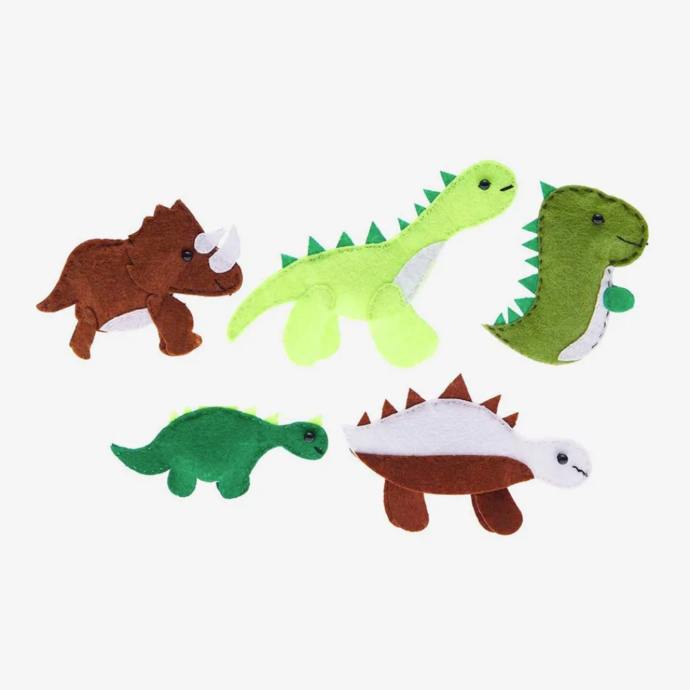 Sale Rico Design Buildable Felt Hand Puppet: Dinosaur