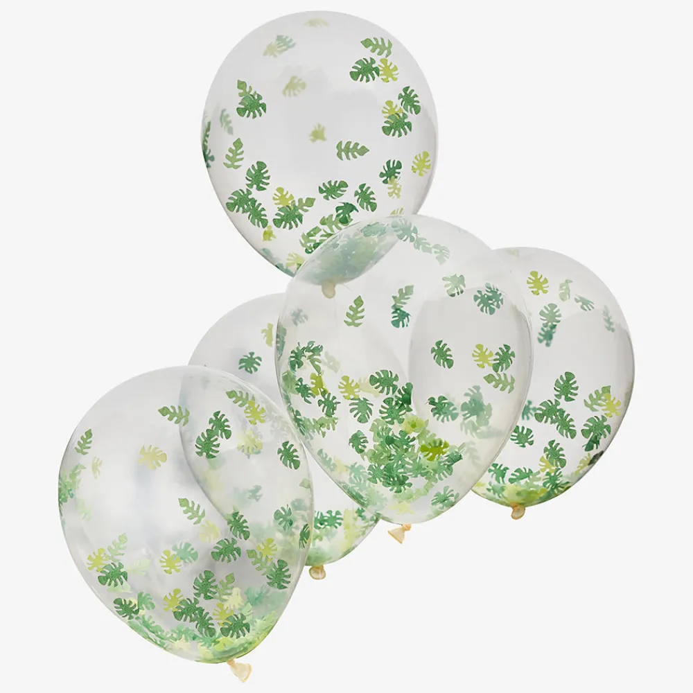 Shop Ginger Ray Bunch Of 5 Jungle Balloons