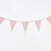 Best Sale A Little Lovely Company Bunting Garland In Powder Pink Fabric