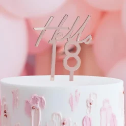 New Ginger Ray Cake Topper 18 Years Rose Gold