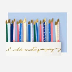 Best Sale Meri Meri Candle Accordion Card: Happy Birthday