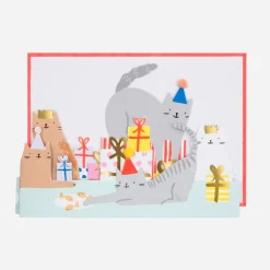 Clearance Meri Meri Cats Day Accordion Card