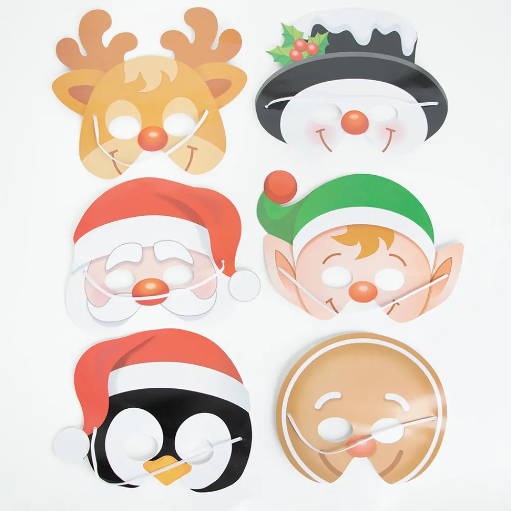 Sale Playwrite Christmas - 12 Christmas Character Masks
