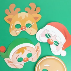 Sale Playwrite Christmas - 12 Christmas Character Masks