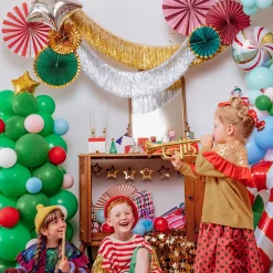 Discount Party Deco Christmas - 3 Christmas Paper Rosettes