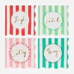 Online Meri Meri Christmas - 16 Christmas Striped Napkins