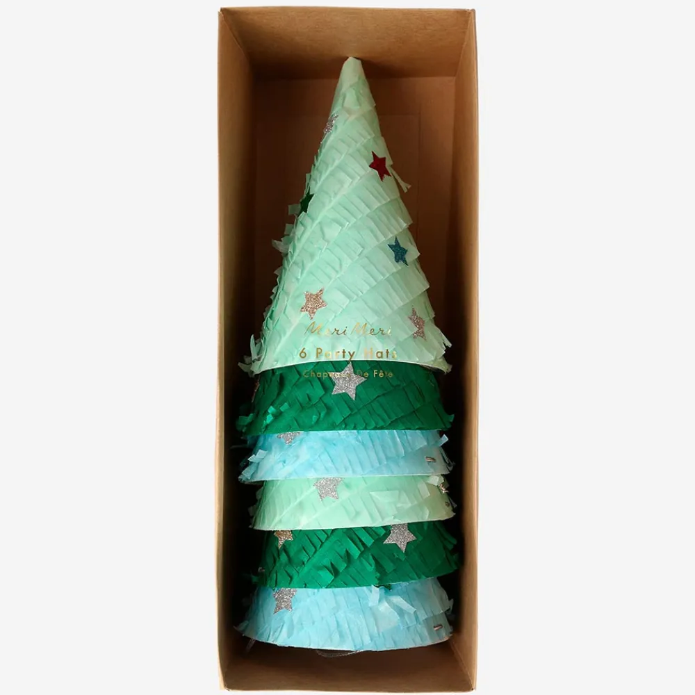 Shop Meri Meri Christmas - 6 Christmas Tree Hats