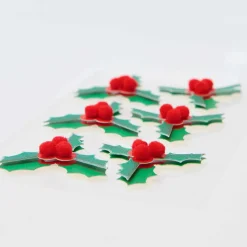 Best Rico Design Christmas - 6 3D Holly Stickers
