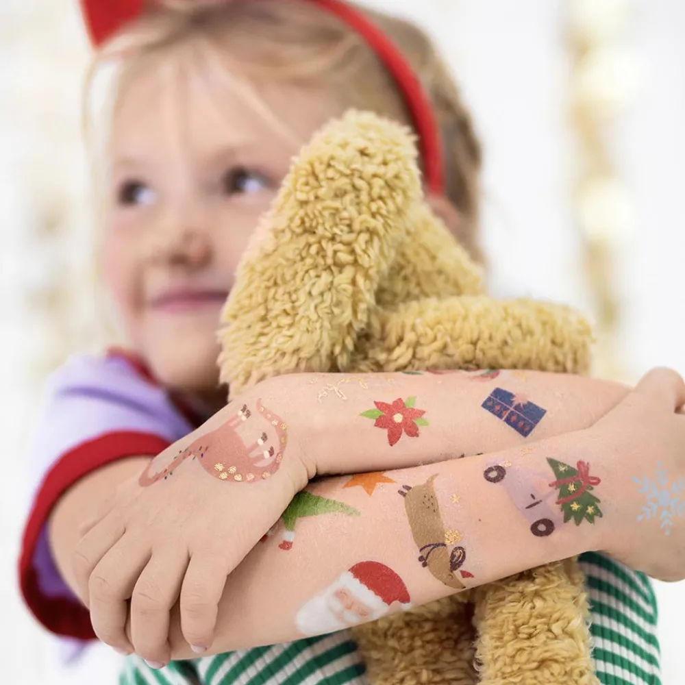 Cheap Party Deco Christmas - 1 Sheet Of Christmas Tattoos