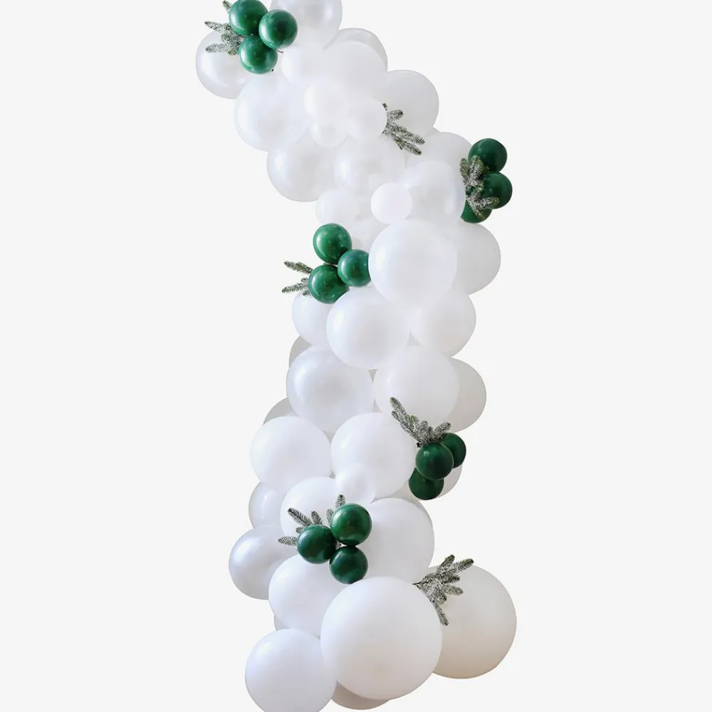 New Ginger Ray Christmas - Christmas Balloon Arch With Fir Branches