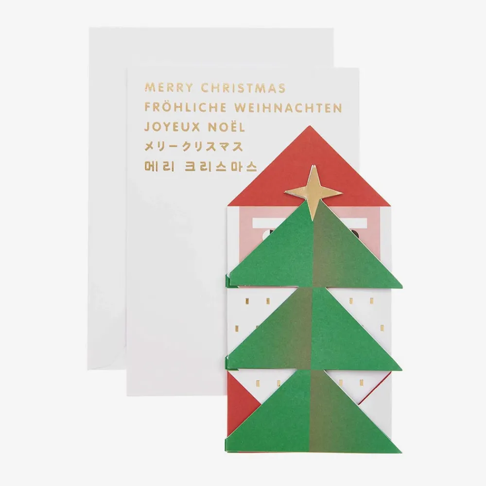 New Rico Design Christmas - Father Christmas Accordion Card