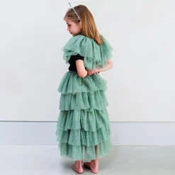 Outlet Mimi & Lula Christmas - Long Green Fir Tree Tutu In Tulle