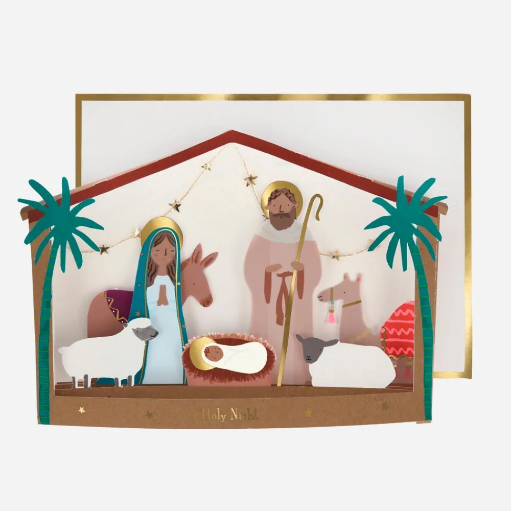 Flash Sale Meri Meri Christmas - Nativity Pop Up Card