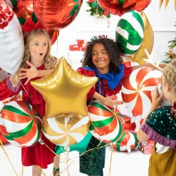 Discount Party Deco Christmas - Red And Green Candy Balloon