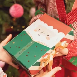 Store Party Deco Christmas - Santa Claus Gift Box