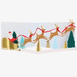 Shop Meri Meri Christmas - Santa'S Sleigh Accordion Card
