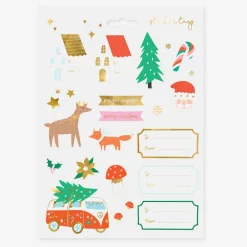 Shop Party Deco Christmas - Winter Forest Christmas Stickers