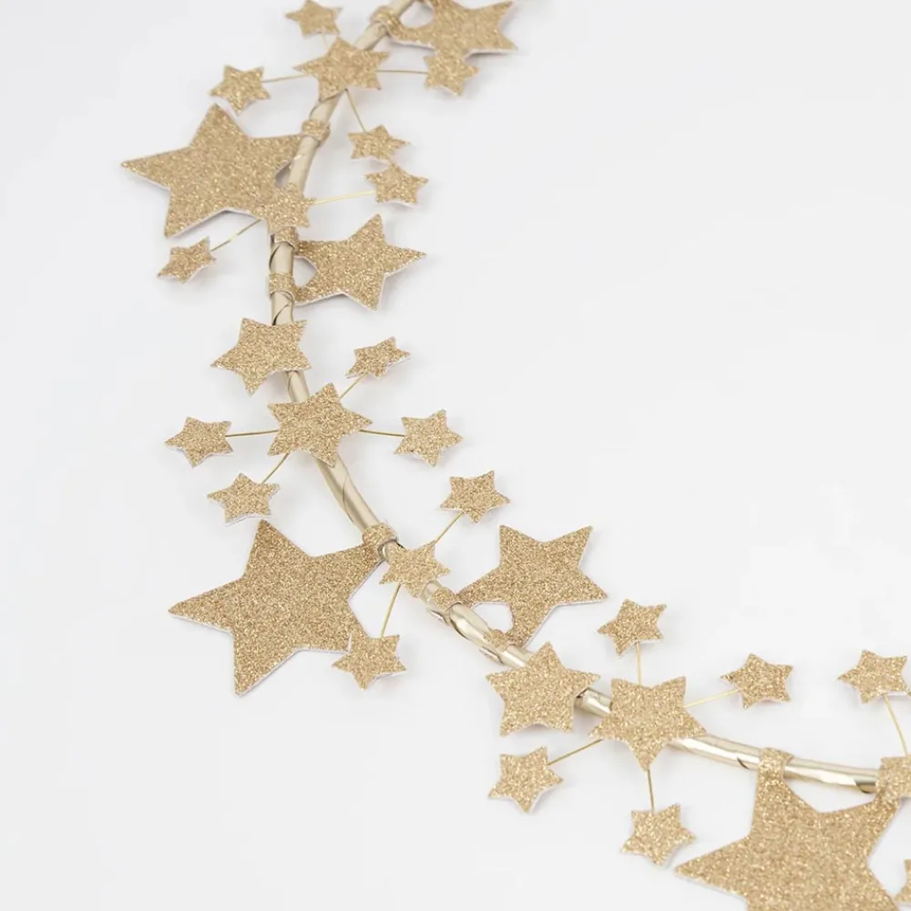 Shop Meri Meri Christmas Wreath Golden Stars
