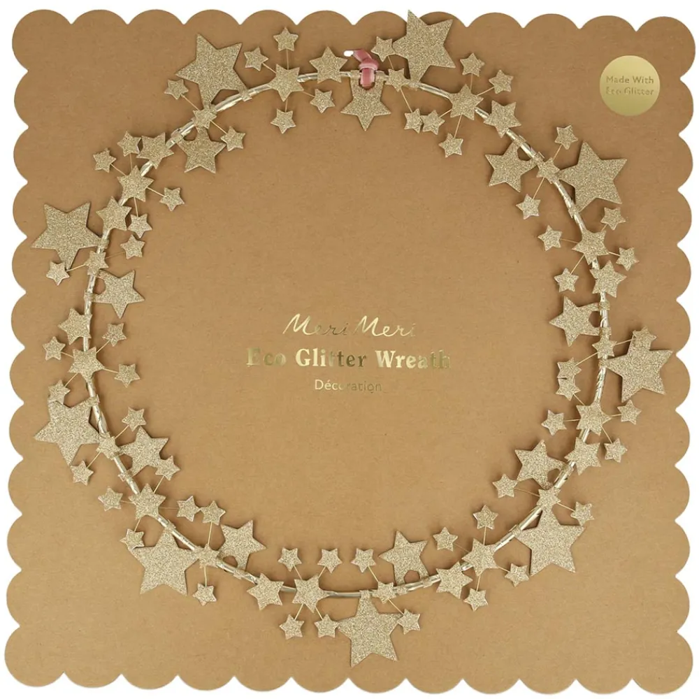 Shop Meri Meri Christmas Wreath Golden Stars