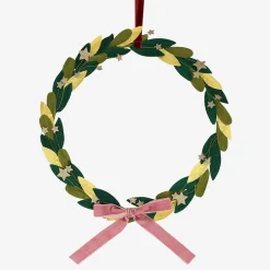 New Meri Meri Christmas Wreath Leaves And Golden Stars