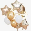 Fashion Ginger Ray Cluster Of 12 Gold And White Balloons