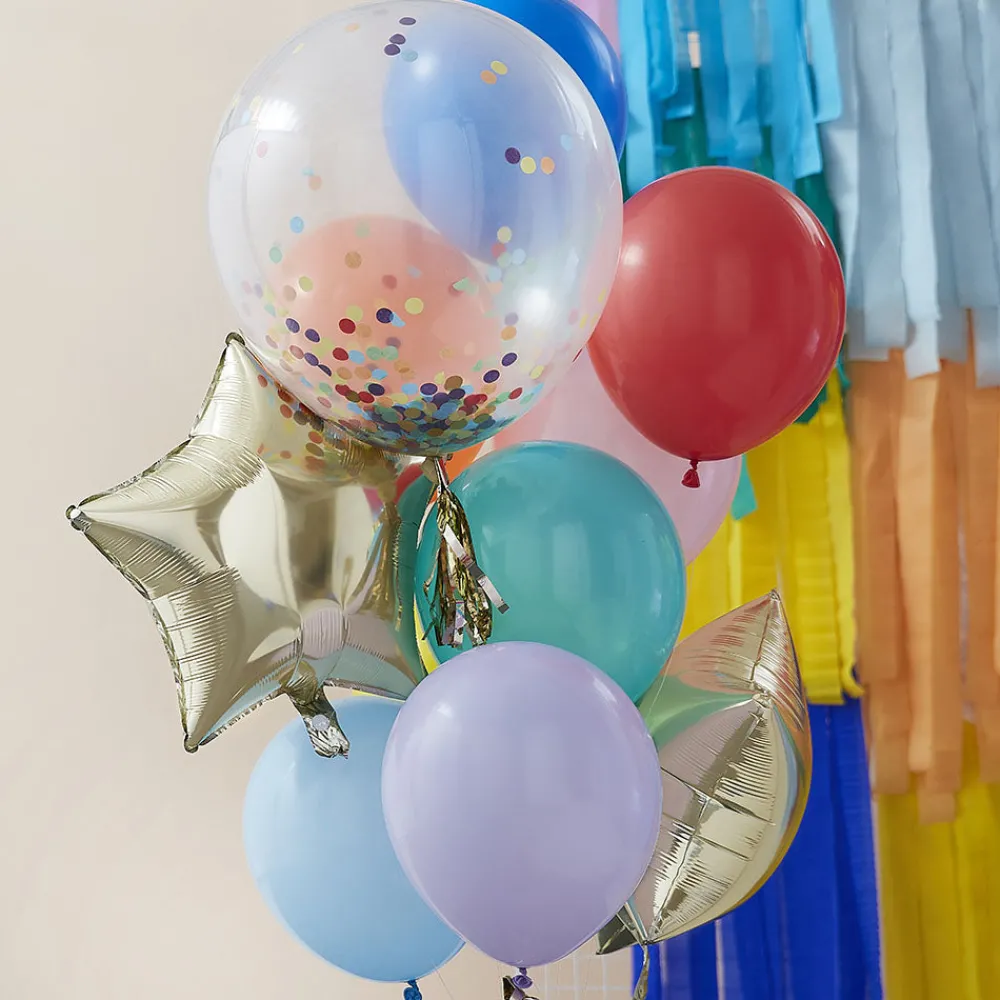 Clearance Ginger Ray Cluster Of 11 Multicolored Balloons