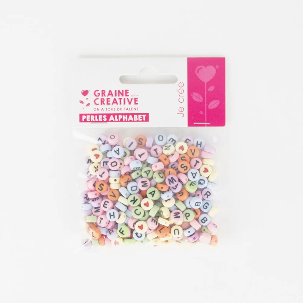 New Graine Créative Colorful Alphabet Beads