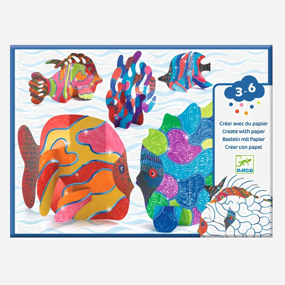 Shop Djeco Coloring Activity: Fish