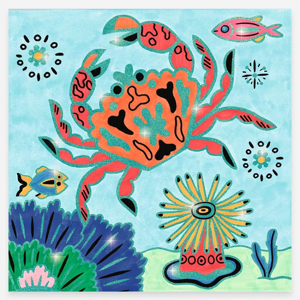 Fashion Djeco Coloring Activity: Seabed