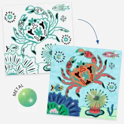 Fashion Djeco Coloring Activity: Seabed