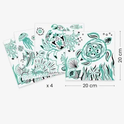 Fashion Djeco Coloring Activity: Seabed