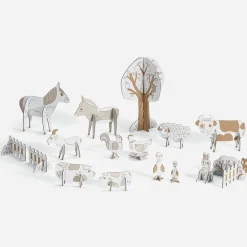 Discount Djeco Coloring And Assembly Activity: Farm