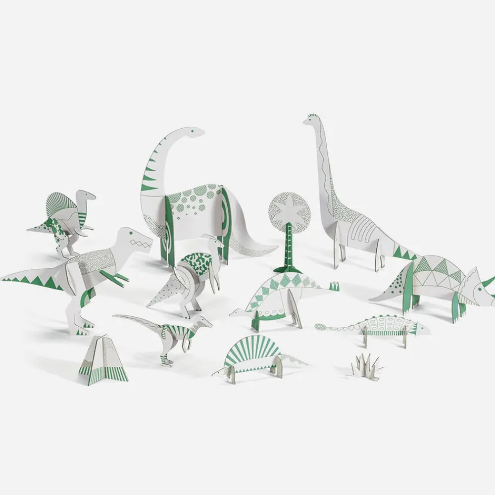 Store Djeco Coloring And Assembly Activity: Dinosaurs