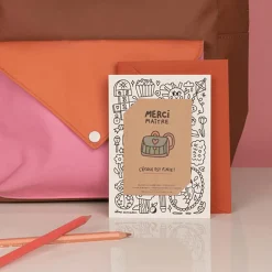 Outlet La Fabrique à sachets Coloring Card And Seeds To Sow - Thank You Master