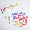 Best Sale Djeco Coloring Puppet Workshop - Dinosaur